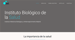 Desktop Screenshot of institutobiologico.com