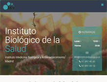 Tablet Screenshot of institutobiologico.com